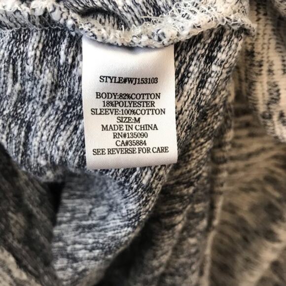 Others Follow Full Zip Hi-Lo Hoodie Cardigan Medium - Picture 5 of 6